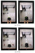 Stitching Videos from a Fisheye Lens Camera and a Wide-Angle Lens Camera for Telepresence Robots